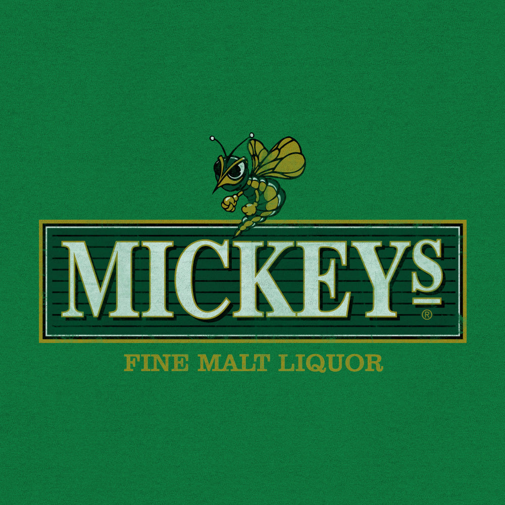Mickey's Fine Malt Liquor Hornet Logo Hooded Sweatshirt - Kelly Green