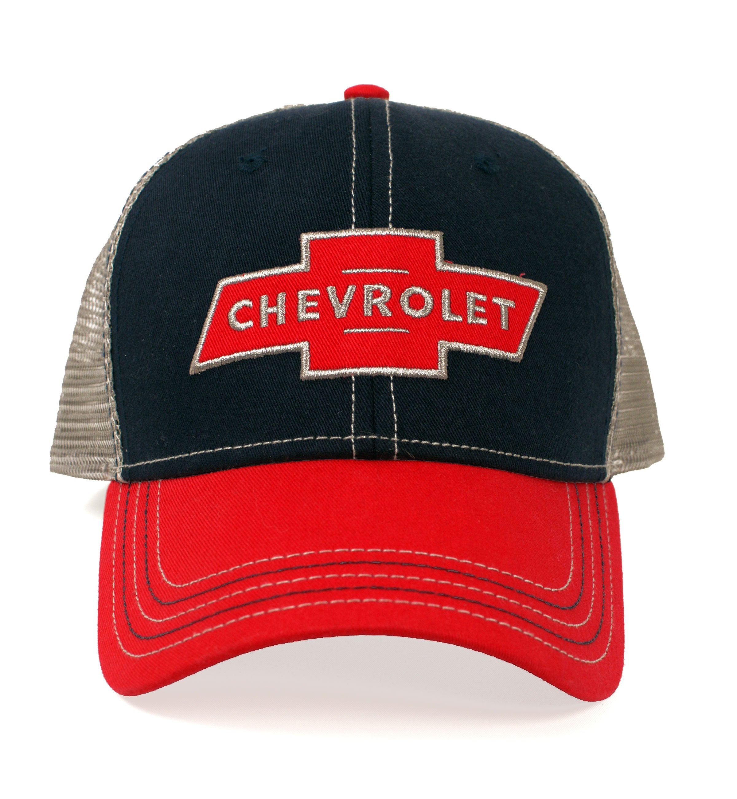 Chevy Red Logo Patch Hat - Black and Red