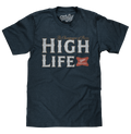 Miller High Life Champagne of Beers T-Shirt - Heather Navy Blue