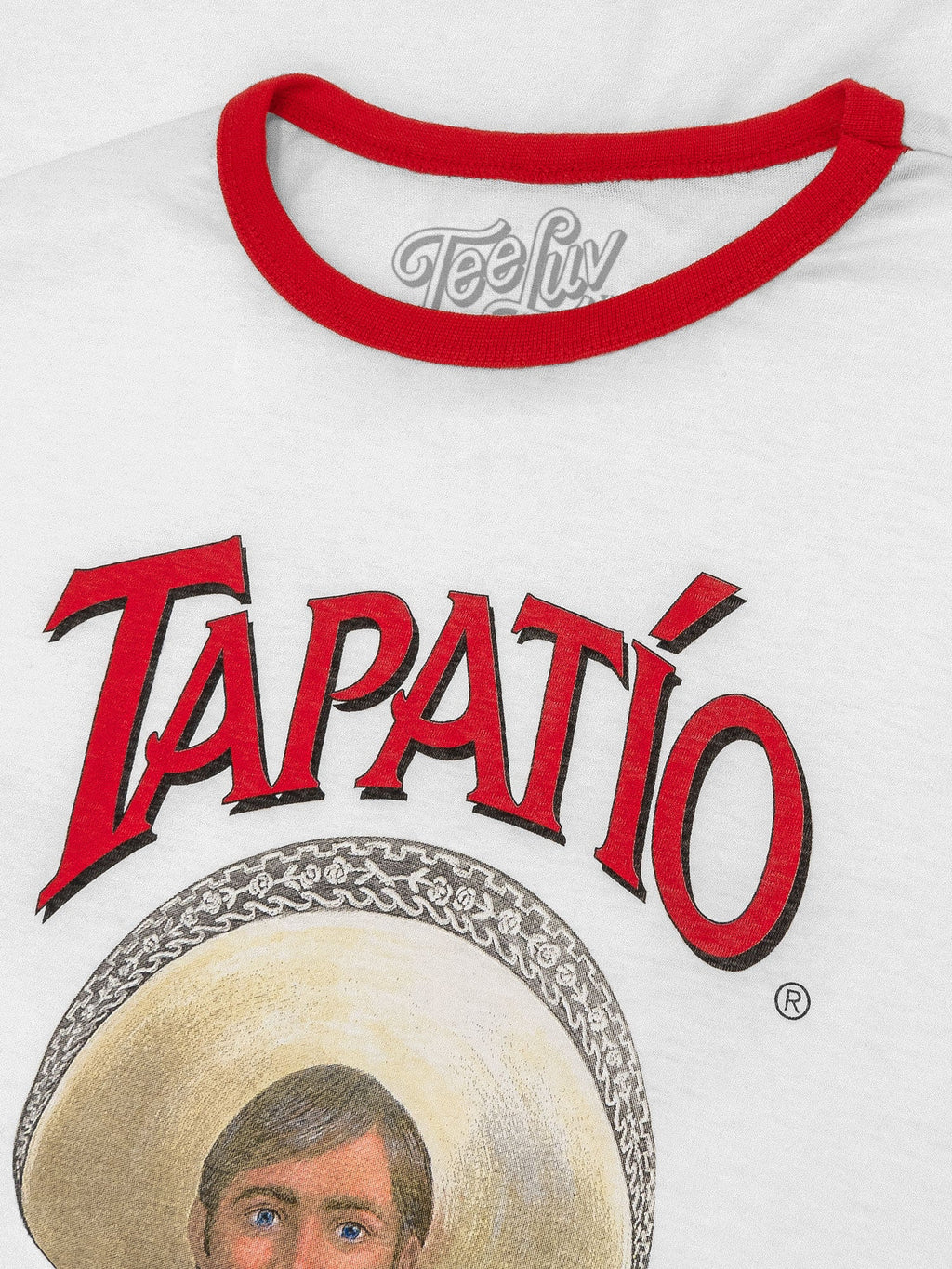 Tapatio Hot Sauce Ringer T-Shirt - White/Red