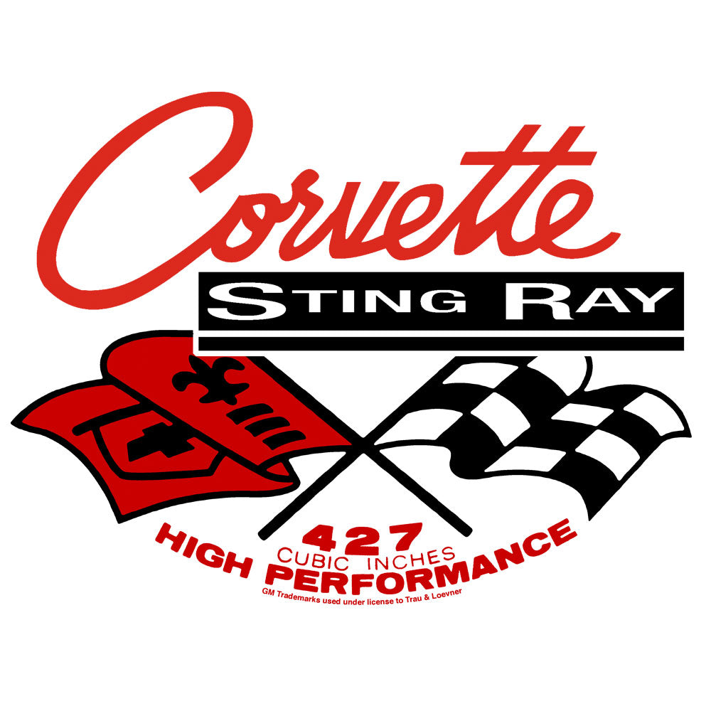 Corvette Stingray Long Sleeve T-Shirt - White