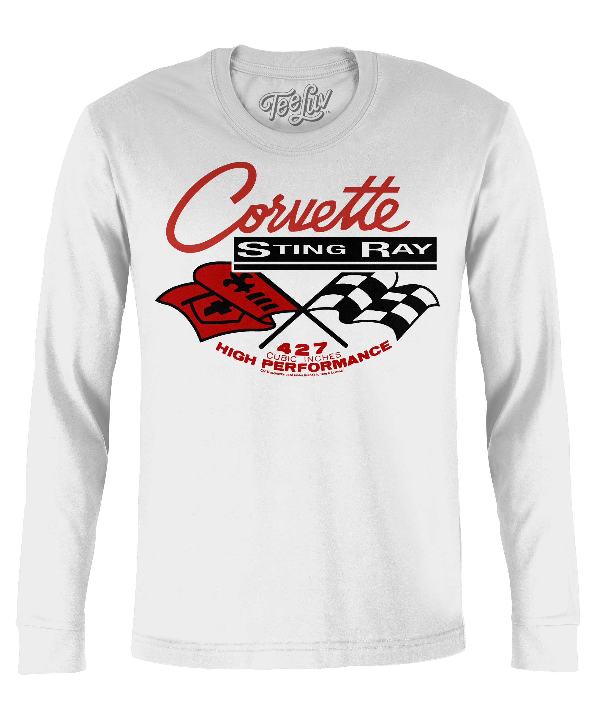 Corvette Stingray Long Sleeve T-Shirt - White