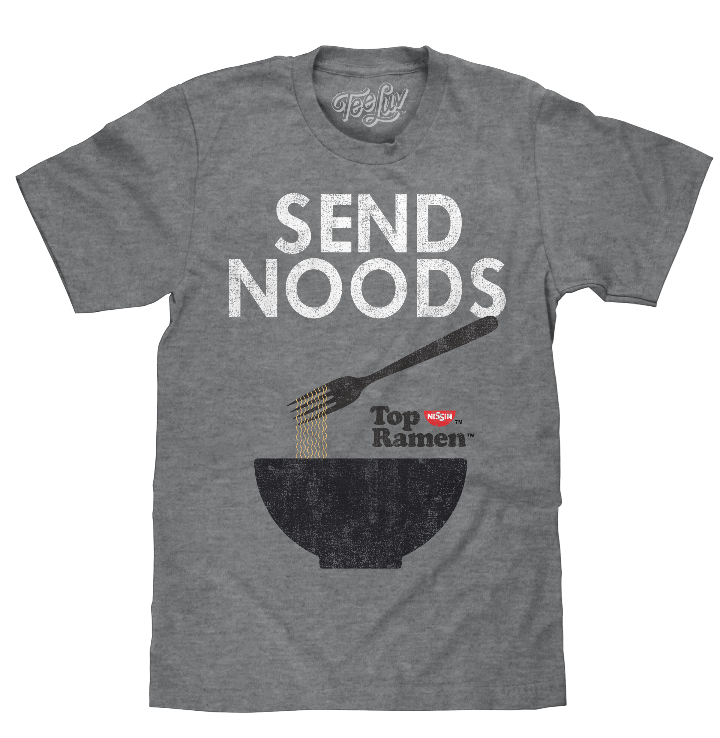 Top Ramen Send Noods T-Shirt - Gray