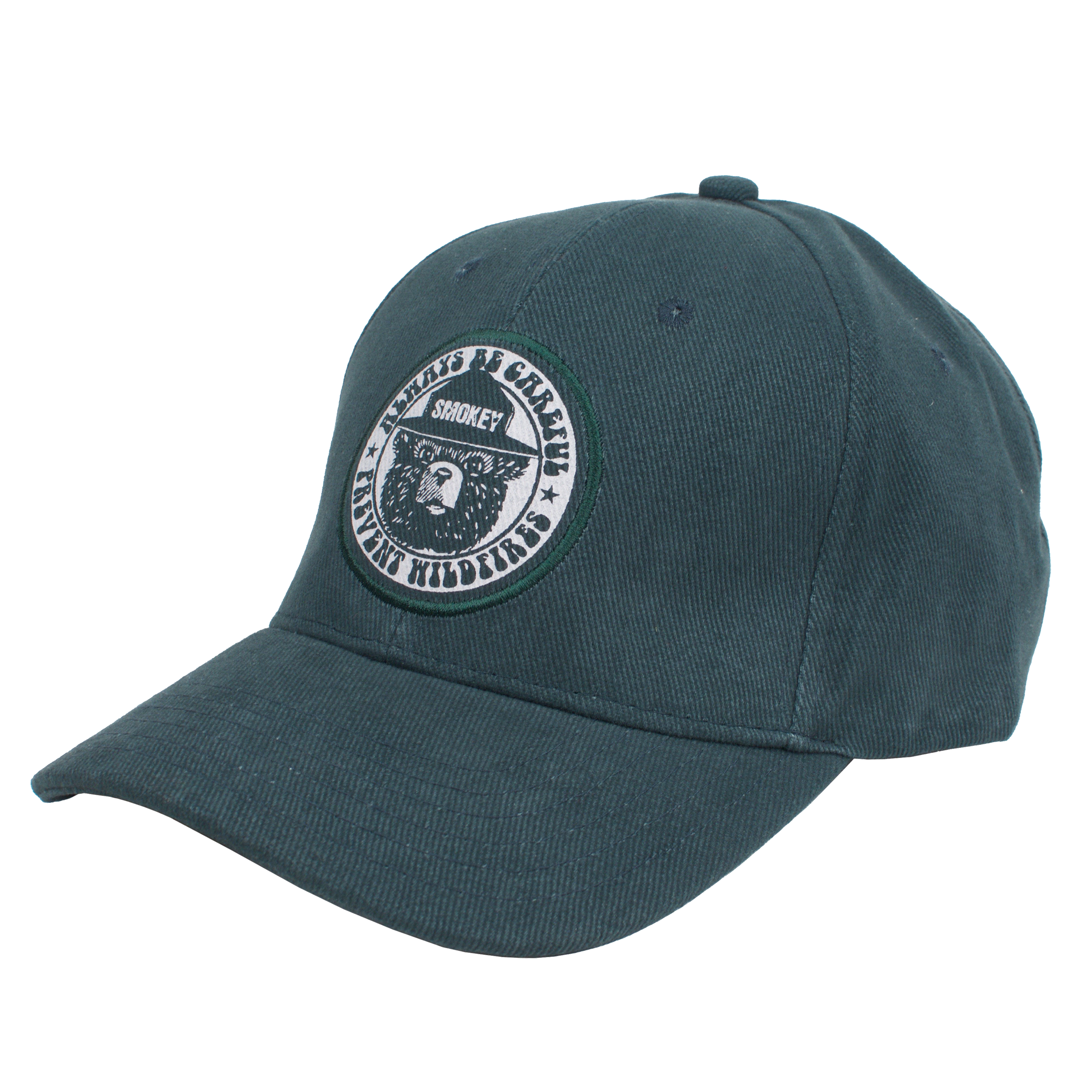 Smokey Bear Prevent Wildfires Hat - Forest Green