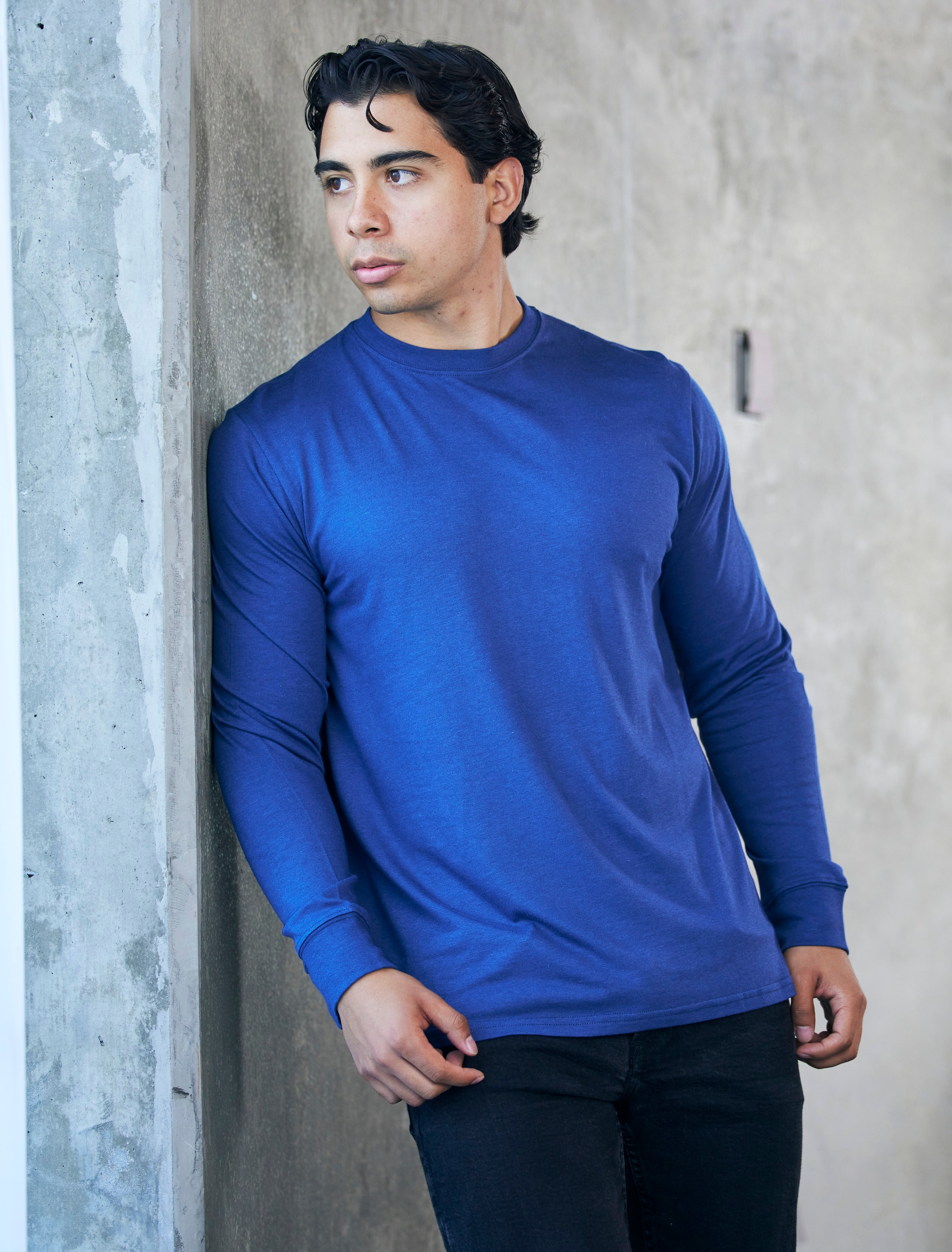 Men's Bamboo Viscose/Organic Cotton Long Sleeve T-Shirt
