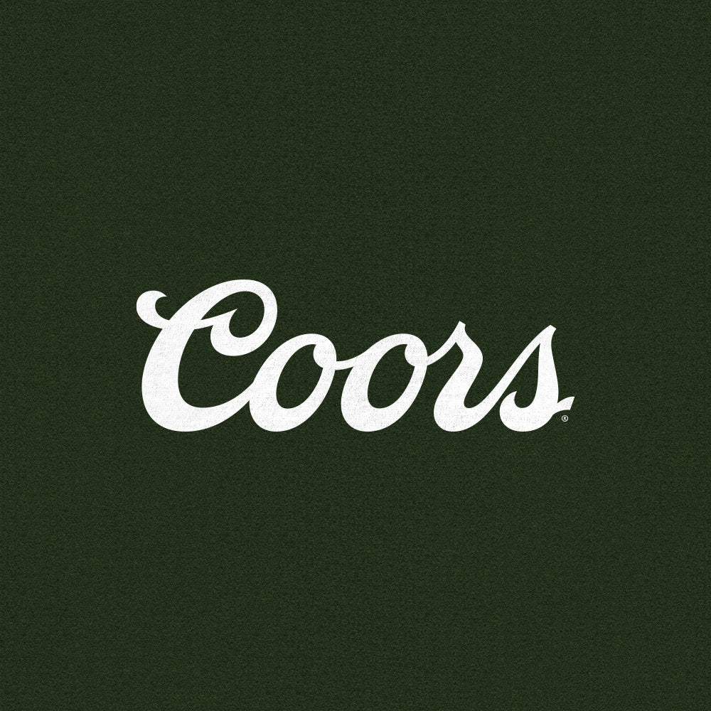 Coors Banquet Double Sided Long Sleeve Beer Logo T-Shirt - Forest Green