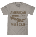 Chevrolet Camaro Faded American Muscle Graphic T-Shirt - Light Gray