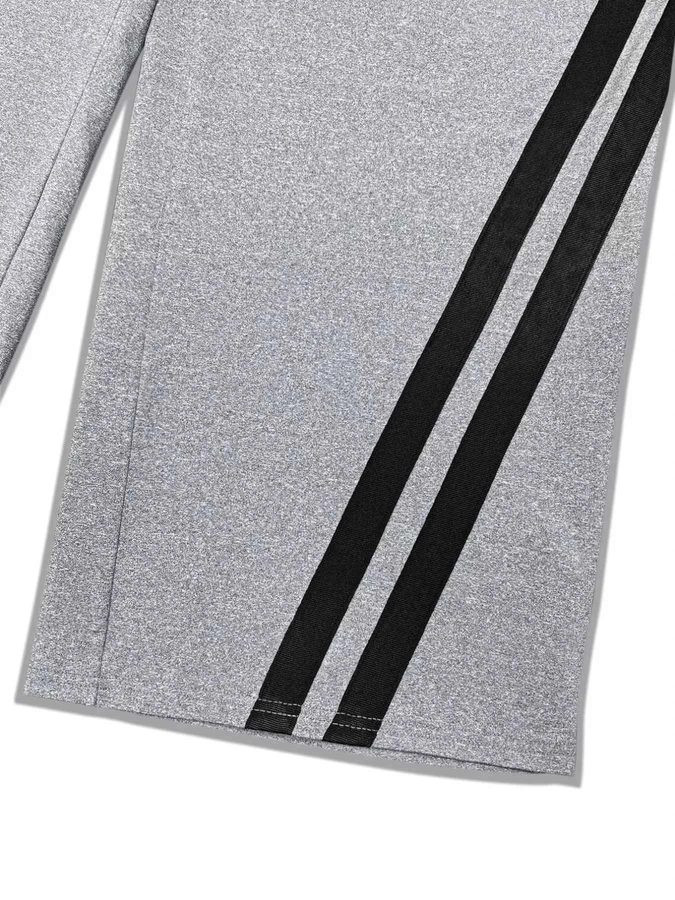 Plus Size Striped Contrast Wide Leg Pants