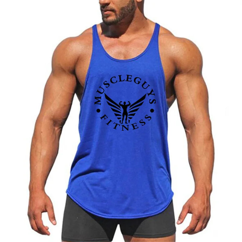 FlexFit Men's Muscle Gym Tank - Sleeveless Sportswear