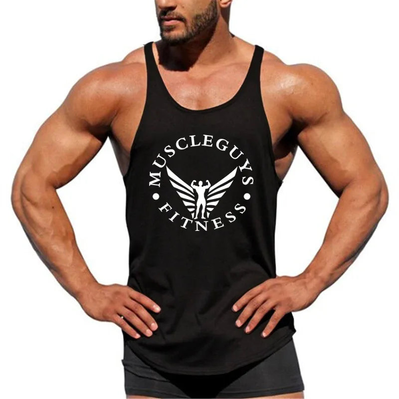 FlexFit Men's Muscle Gym Tank - Sleeveless Sportswear