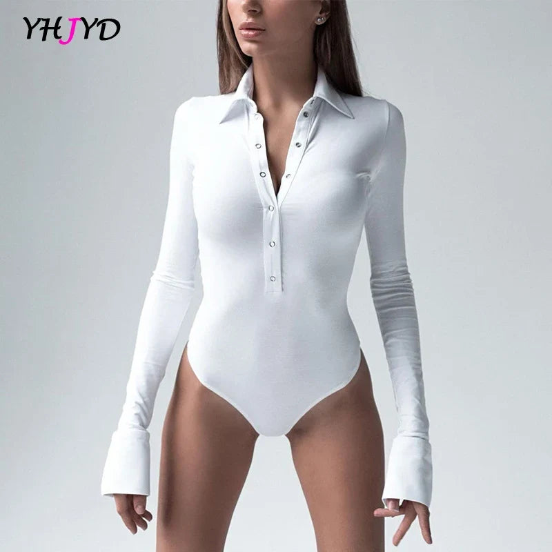 Elegant Long Sleeve Bodysuit for Women