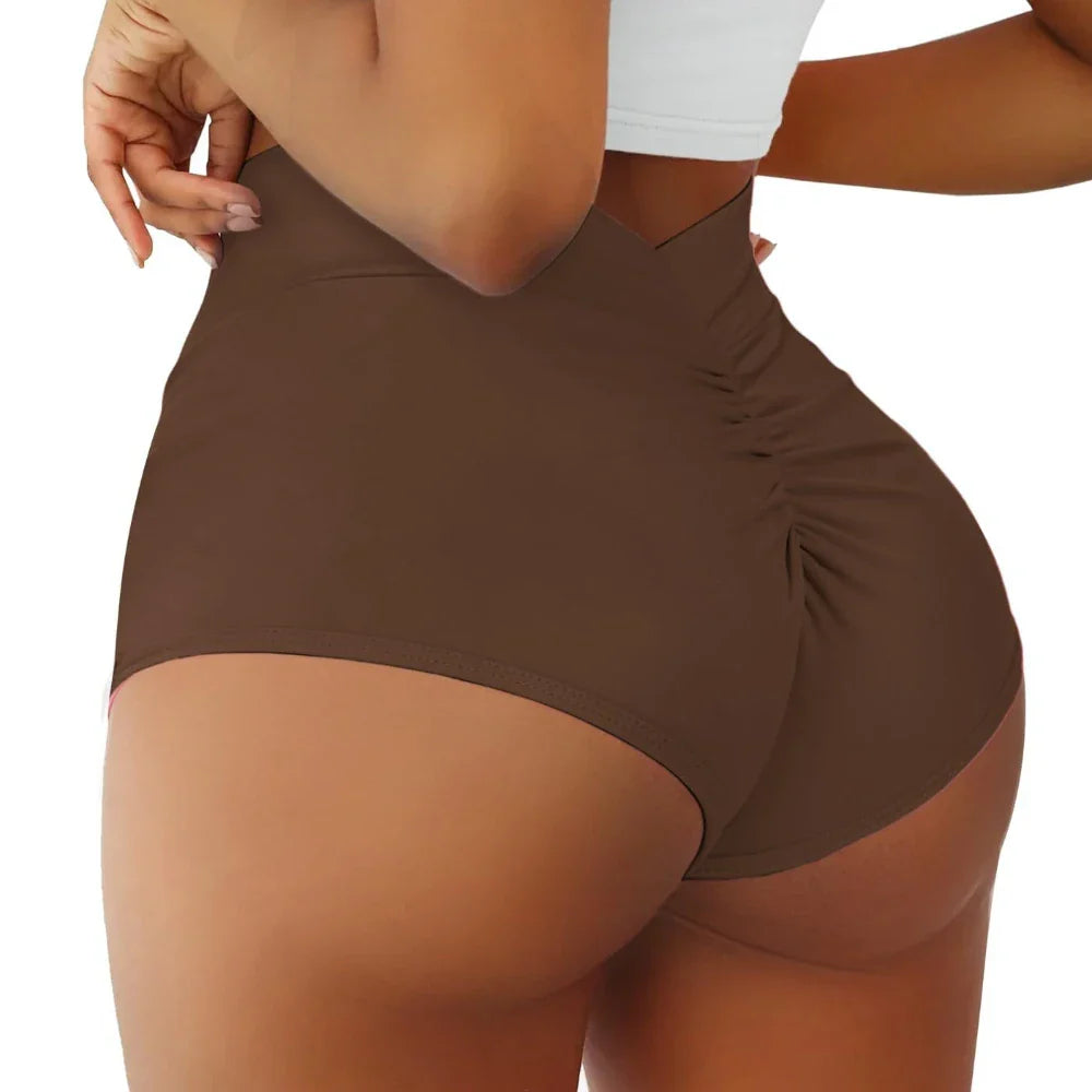 High Waist Booty Scrunch Workout Shorts