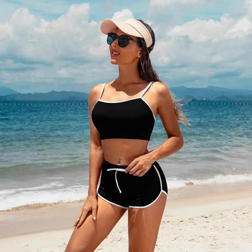 Anfilia Sporty Color Block Bikini Set