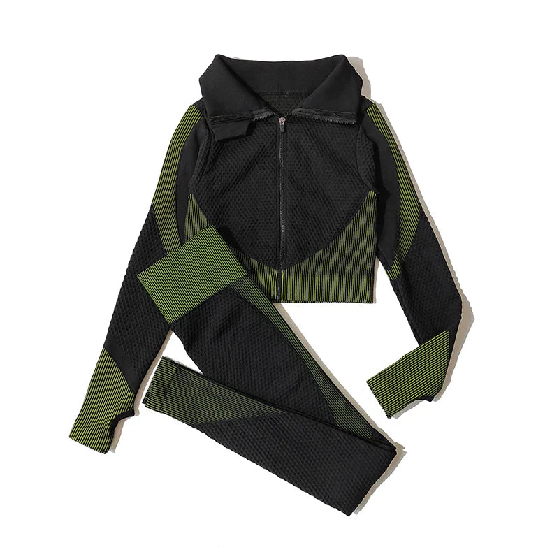 FlexFit Seamless Yoga Set: Comfy, Stylish, Versatile