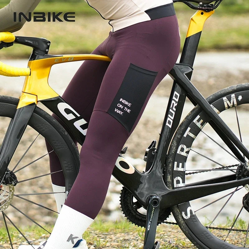 INBIKE Thermal Fleece Men's Cycling Bib Pants
