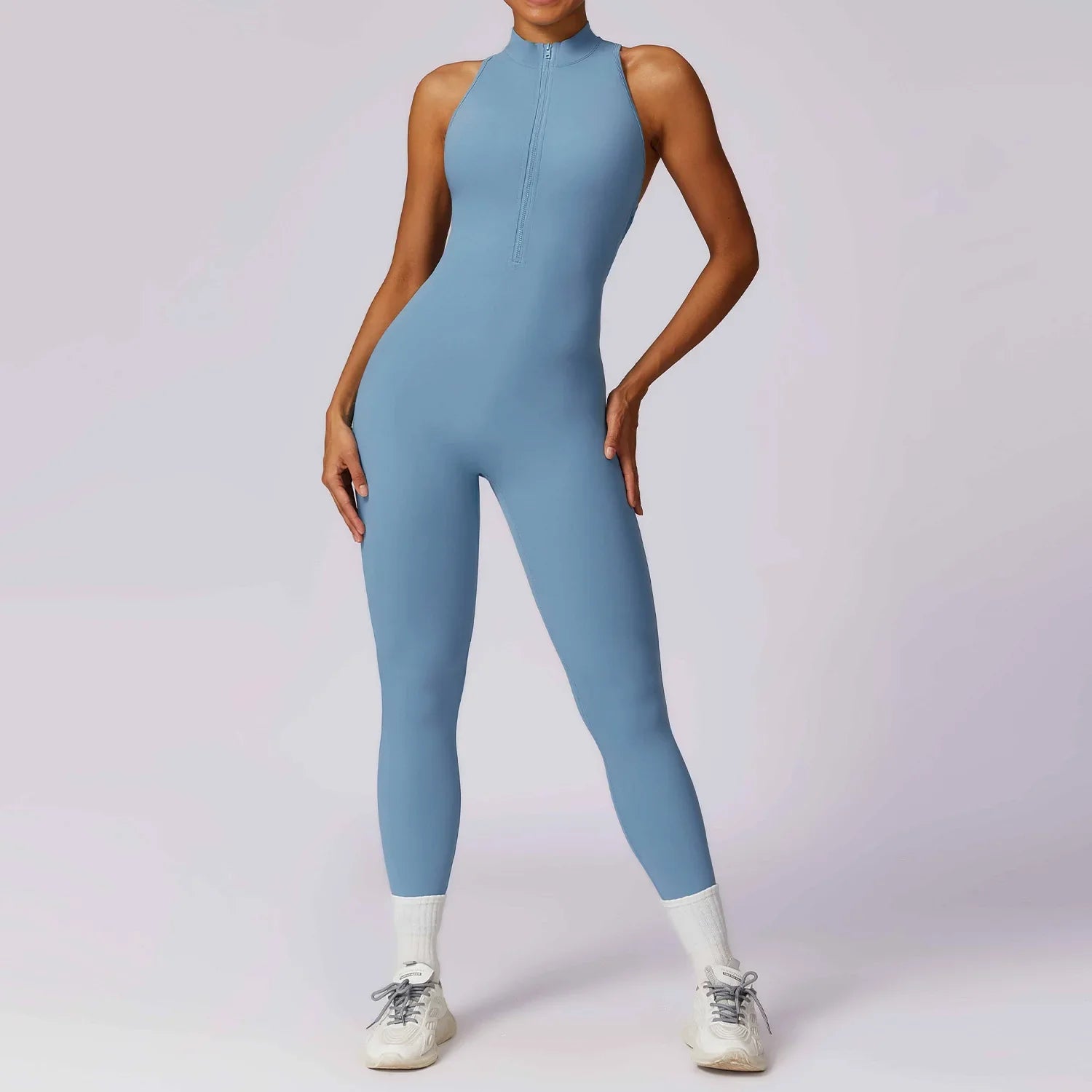 ZipFit Yoga Jumpsuit: Women's Activewear Set