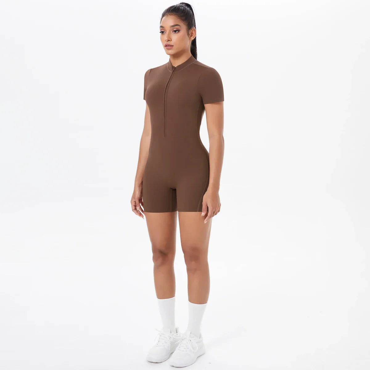 FlexiFit Backless Zip Jumpsuit - Women's Yoga Wear