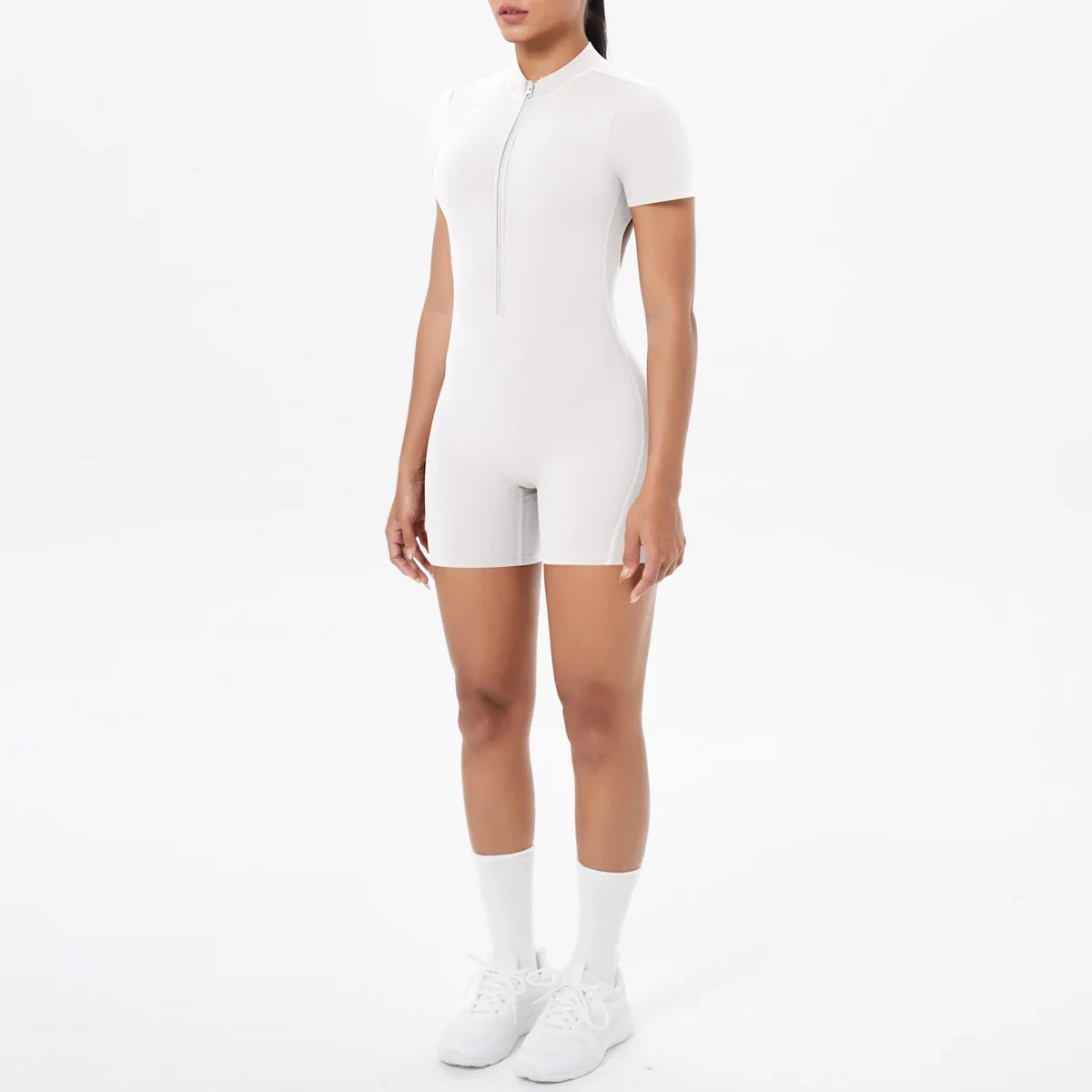 FlexiFit Backless Zip Jumpsuit - Women's Yoga Wear