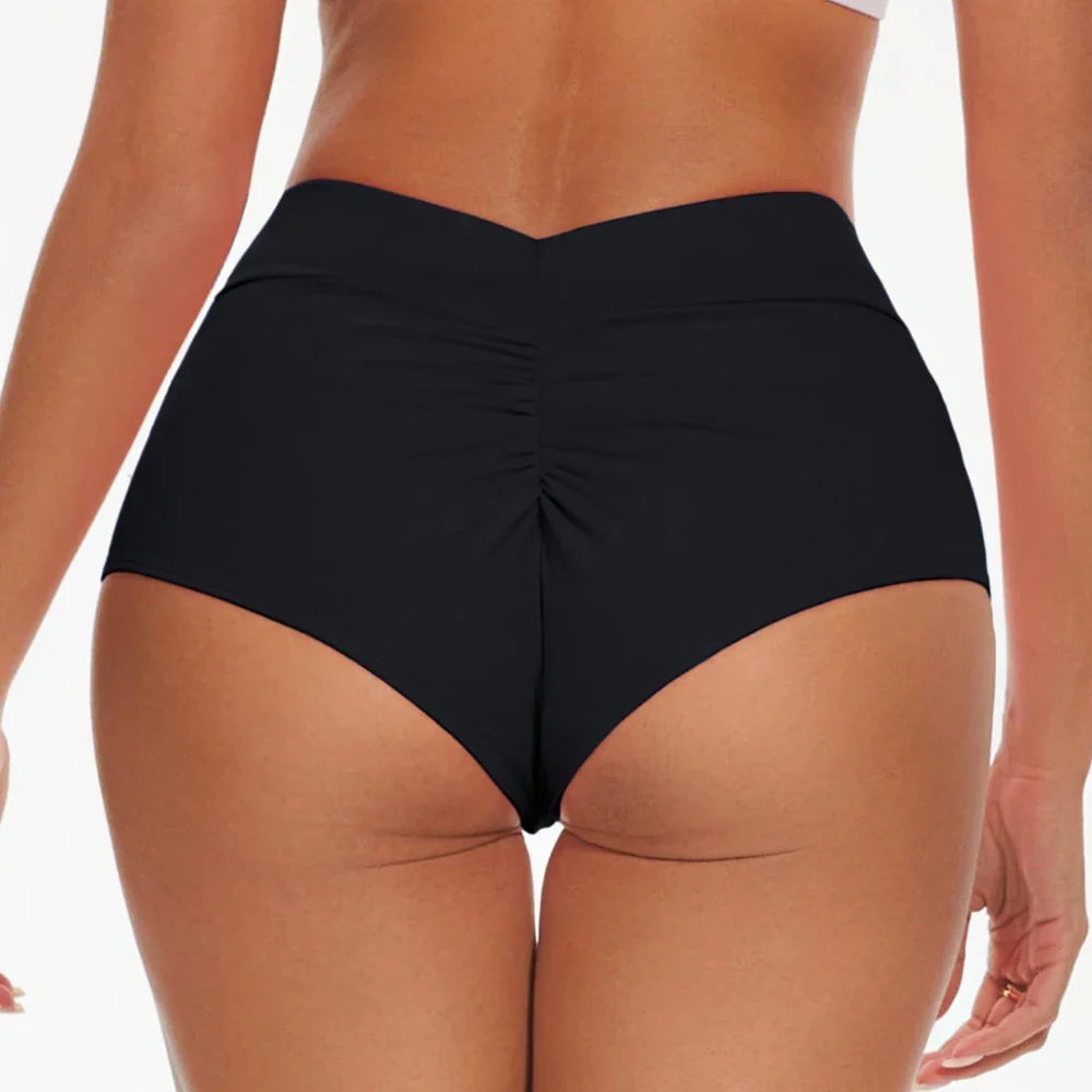 High Waist Booty Scrunch Workout Shorts