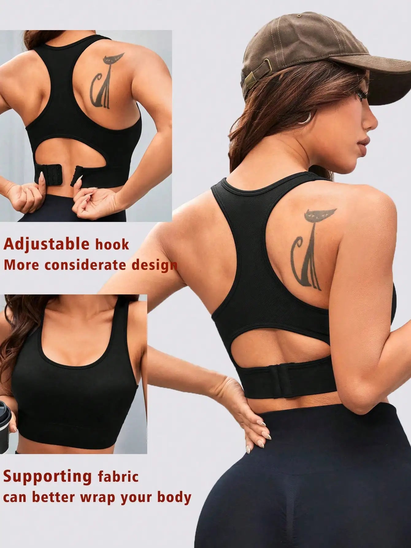 Women's Racerback Longline Sports Bra