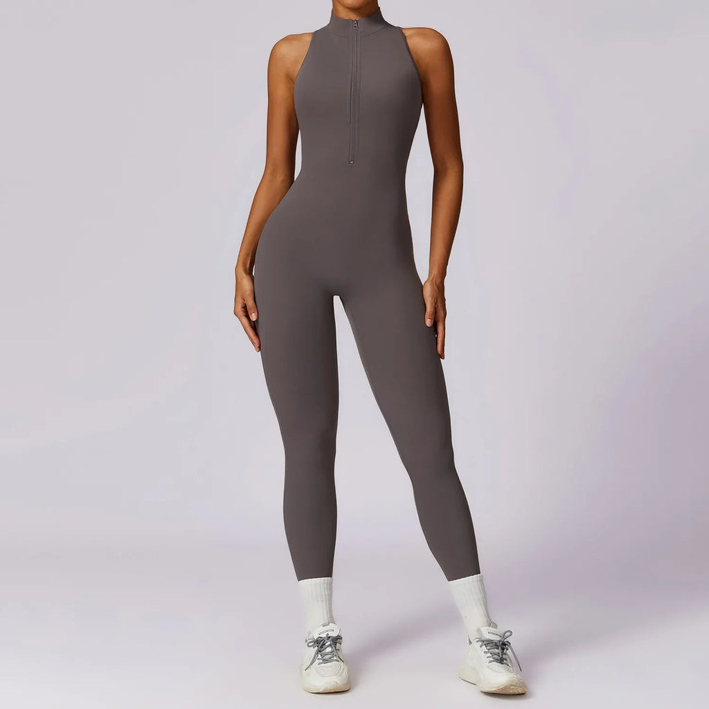 ZipFit Yoga Jumpsuit: Women's Activewear Set