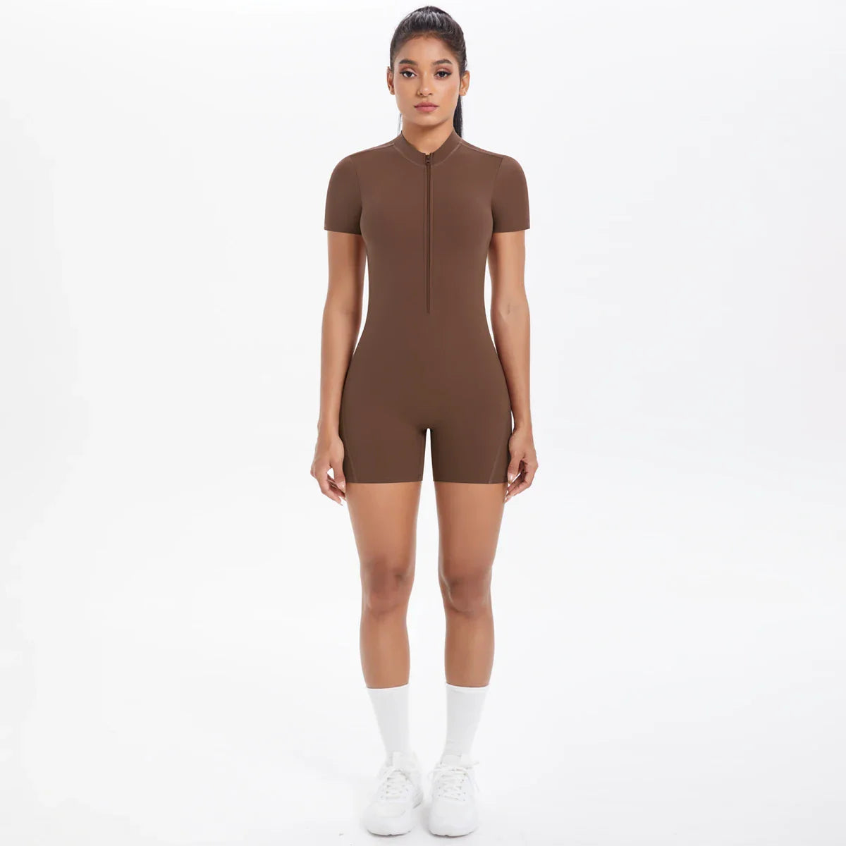 FlexiFit Backless Zip Jumpsuit - Women's Yoga Wear