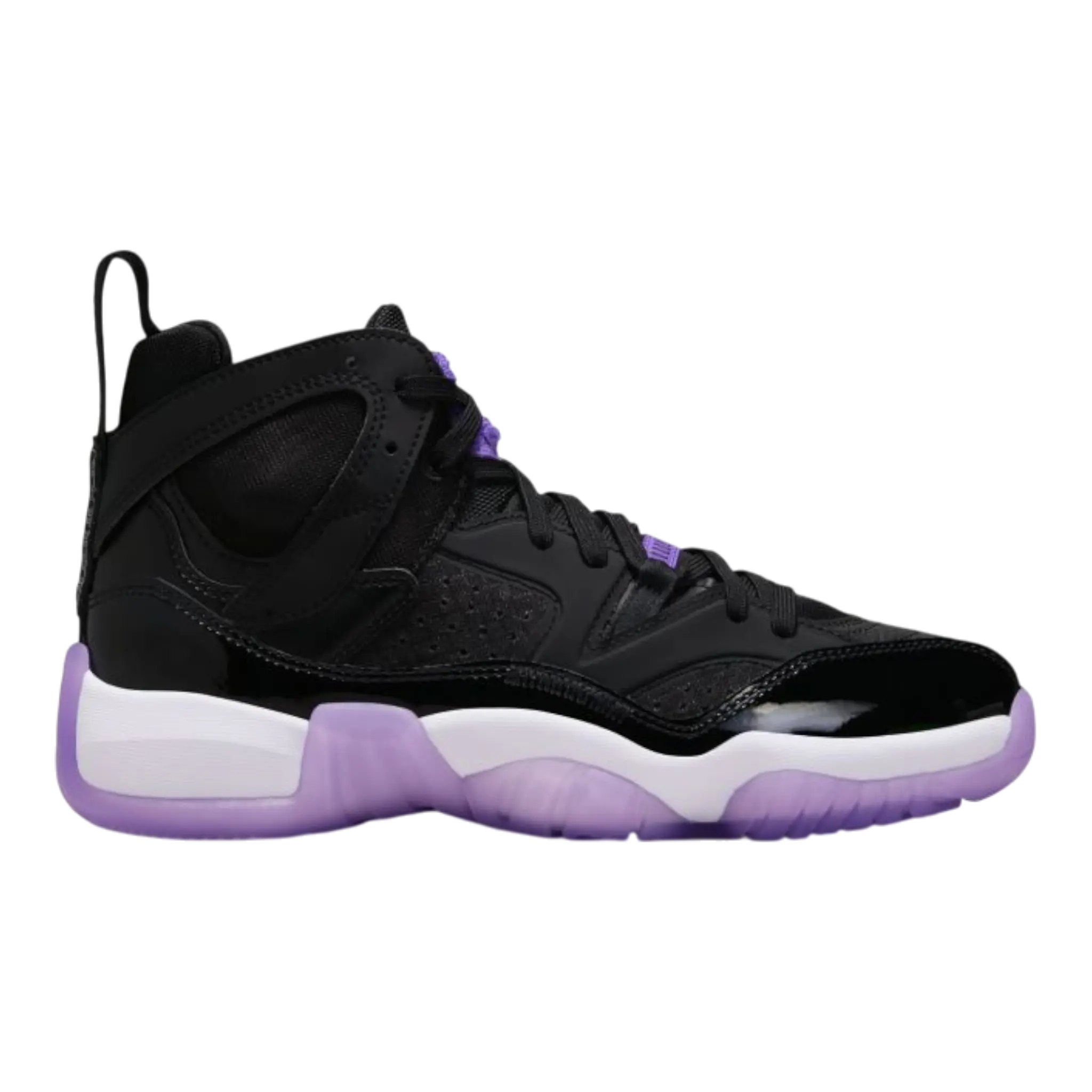 Jordan Jumpman Two Trey Women Sneakers Black White Action Grape