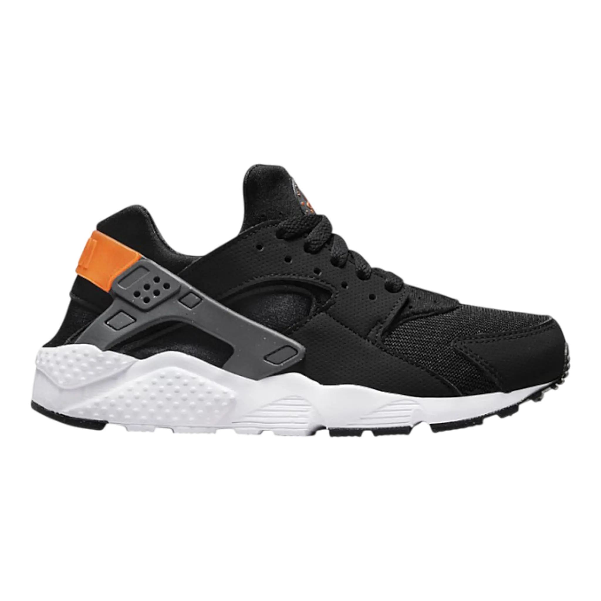 Nike Air Huarache Men Sneakers Black Iron Grey Safety Orange
